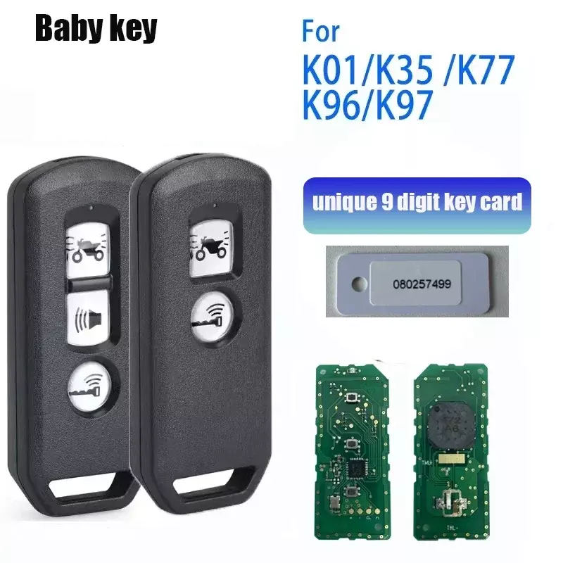 BB Key K01 K35V3 K77 K96 K97 for Honda ADV SH150 Forza 300 PCX150 Motorcycle Scooter Remote Control Key