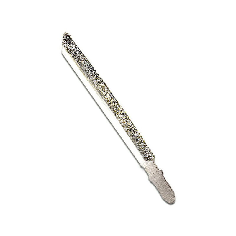 Aksesori pisau Jigsaw perak t-shank 100mm pemotong ubin pada serat kaca dilapisi berlian untuk memotong ubin granit