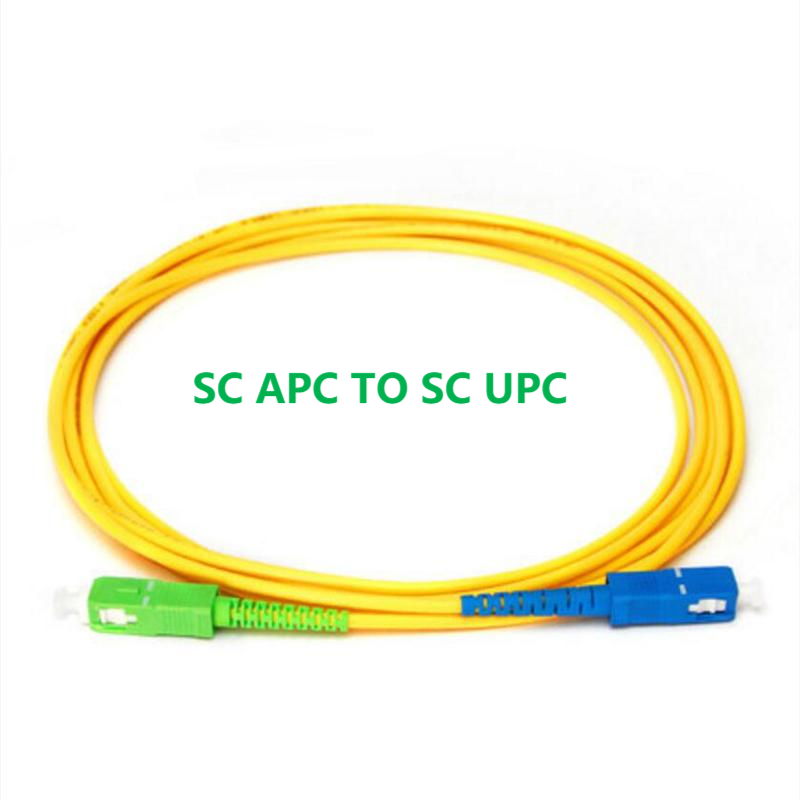 Kabel kabel Patch serat optik, SC, APC-SC, UPC, Simplex, SM, LSZH, 3.0mm, SC, APC-SC, UPC, PVC, serat FTTH, pengiriman gratis, 10 buah