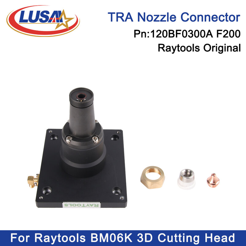LUSAI Raytools asli BM06K 3D F200 Nozzle konektor TRA Connector Untuk BM06K 3D/BM06K 3D-90 ° serat Laser kepala pemotong