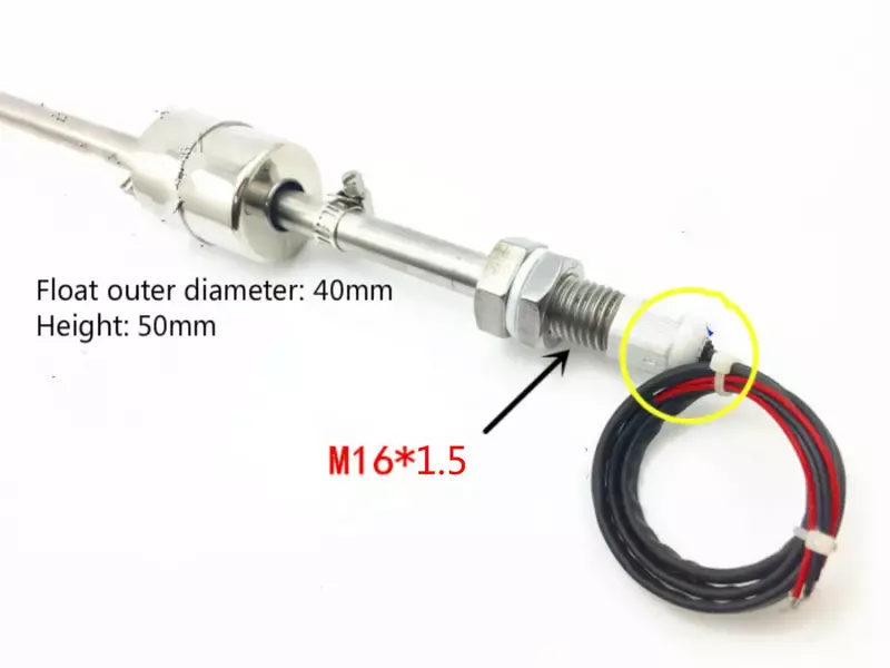 Adjustable Double Floating Ball Stainless Steel Level Automatic Control Switch Sensor Float Switch liquid water sensor 300-500MM
