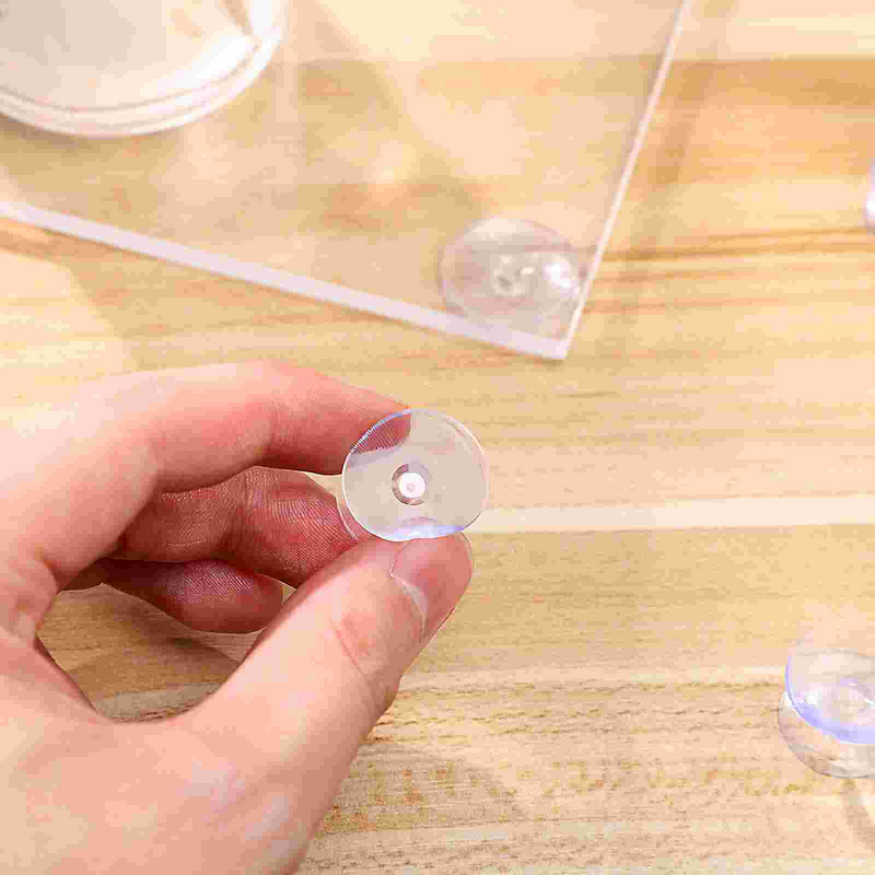 12 Stuks Dubbelzijdige Zuignappen Glazen Tafelbladen Duidelijk Spacer Glas Anti-Slip Pads Mini Zuignappen