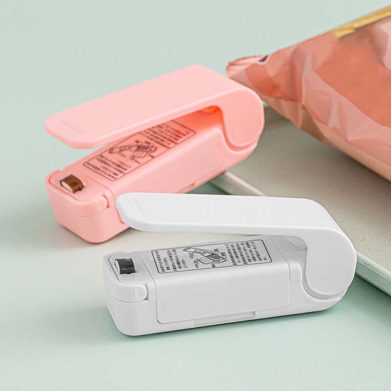 Kantong Plastik Heat Sealer Food Packaging Bag Sealer Portable Snack Bag Sealing Clip Aksesoris penyimpanan dapur gadget rumah tangga