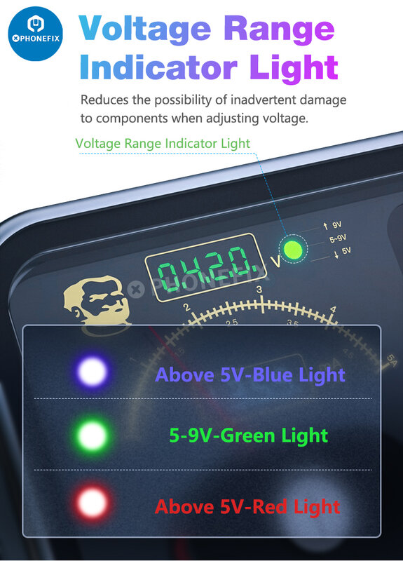 Mechaniker Thor Power Dual-Screen elektronische Digital anzeige Ampere meter Voltmeter aktuelle Kurve Fehler analyze für iPhone X-14 Laptop