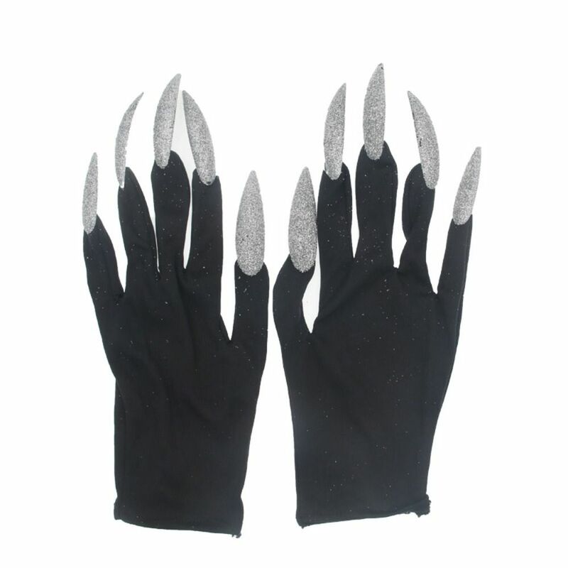 1 para gadżety na Halloween rękawiczek pazurów damskich z długimi paznokciami w stylu Cosplay rękawice imprezowe