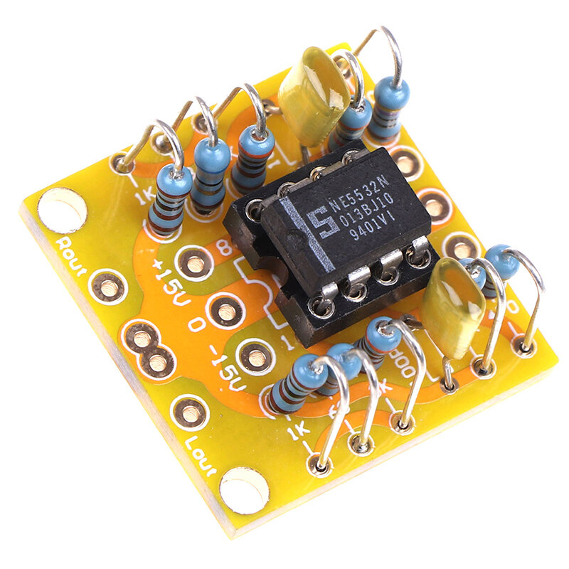Placa amplificadora Dual Op Amp pre-stage 3x DC PCB, pequeña placa práctica de alta calidad JCDQ41D para NE5532, OPA2134, OPA2604, AD826