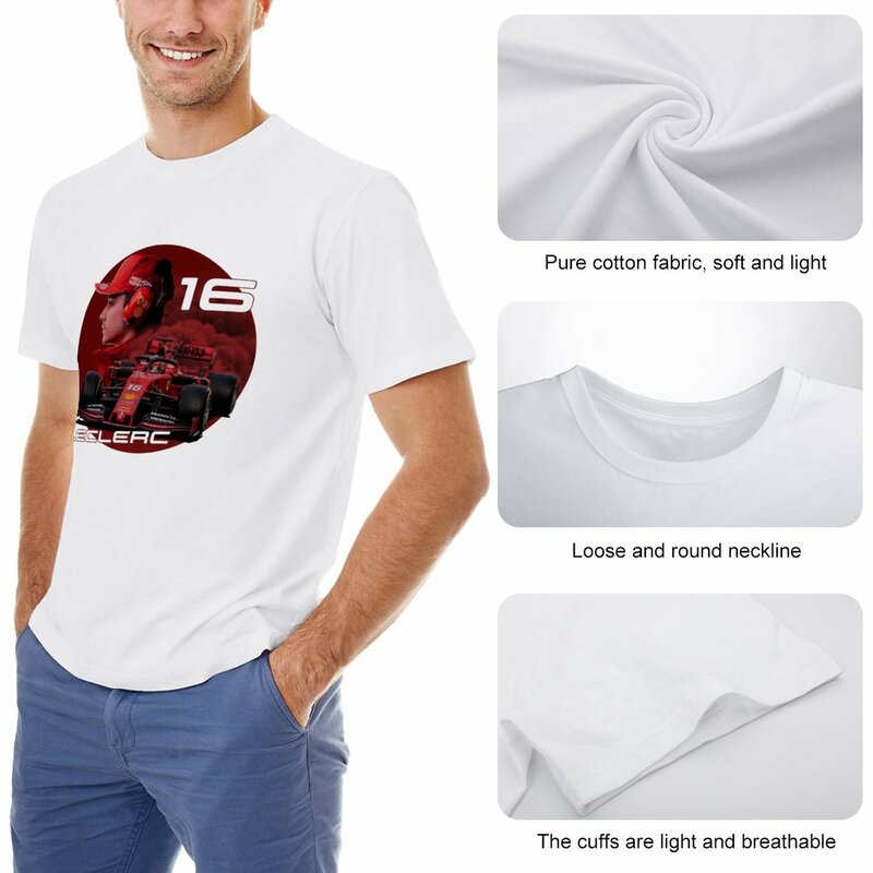 Leclerc-Camiseta de secado rápido para hombre, ropa estética personalizada, blusa