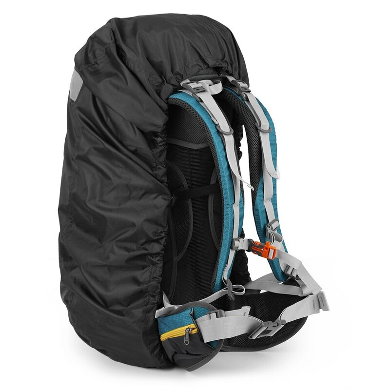Outdoor Unisex wasserdichter Außen rucksack regen feste Abdeckung langlebige Wander camping Rucksack Rucksack Tasche für Erwachsene schwarz