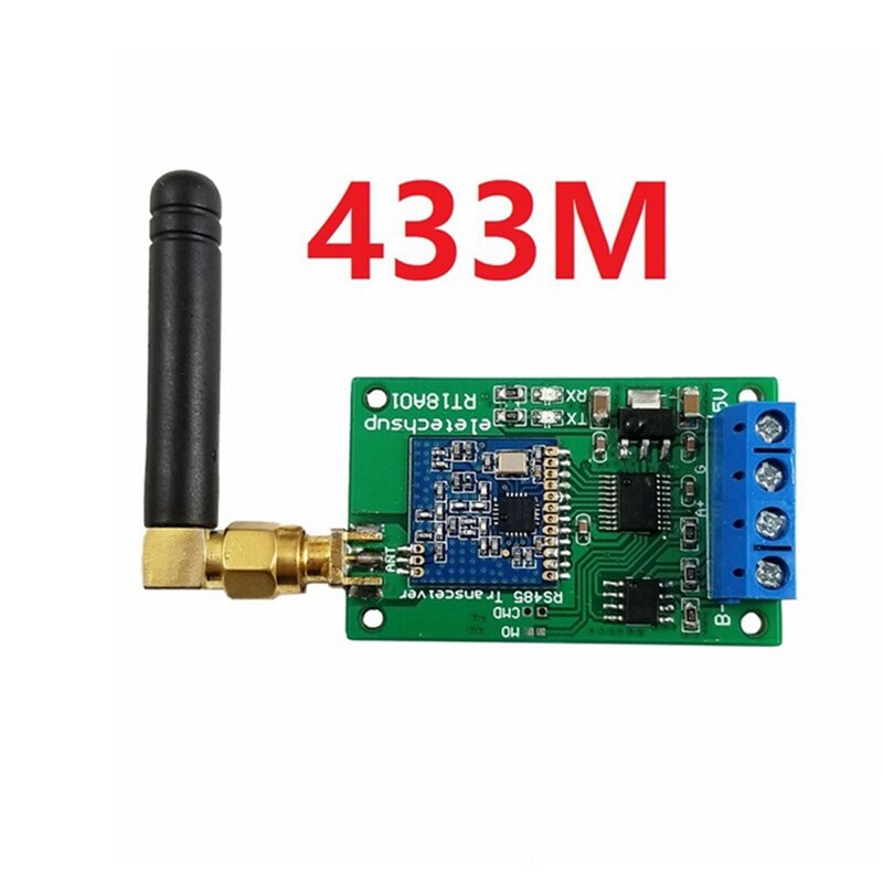 2X 433M Multifunctional Wireless RS485 Bus RF Serial Port UART Transceiver Module DTU for PTZ Camera PLC Modbus RTU