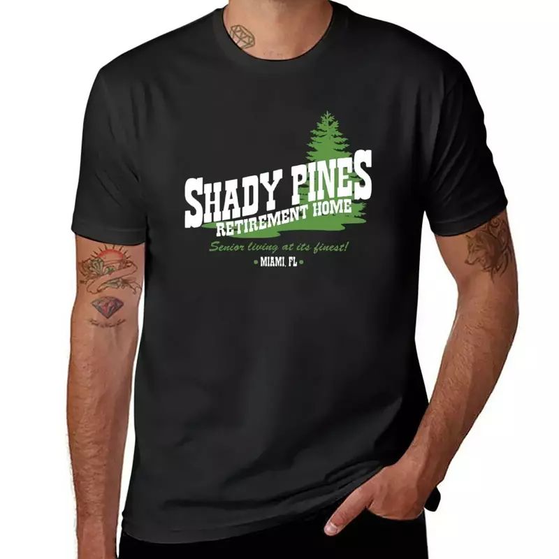 เสื้อยืด Shady Pines รุ่นใหม่เสื้อยืดเสื้อออกกำลังกายผู้หญิงสำหรับผู้ชาย