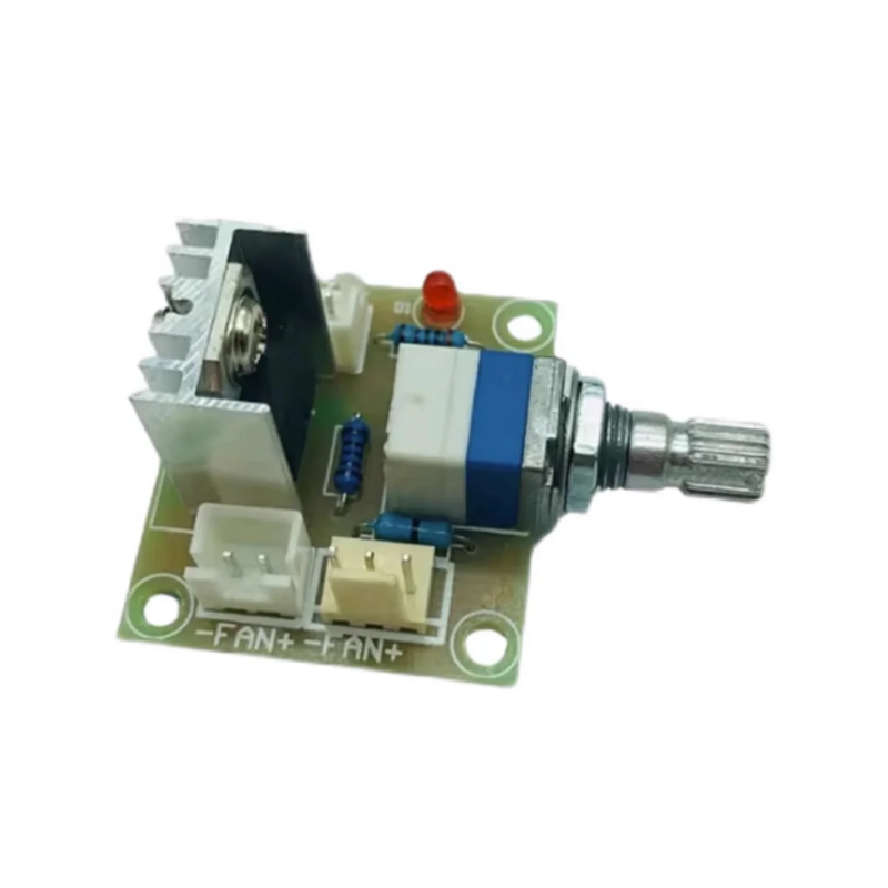 LM317 modul pengontrol kecepatan kipas voltase, 5 buah konverter linier bawah Regulator tegangan dapat disesuaikan