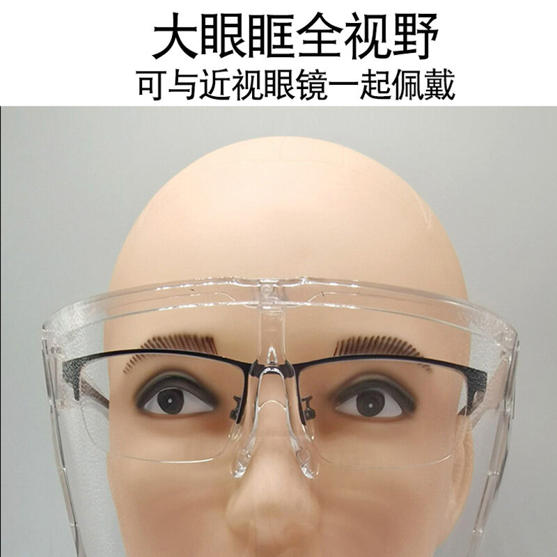 Anti-Droplet Anti-Splash Anti-Dust Transparent Real Anti-Fog HD Face Screen Mask