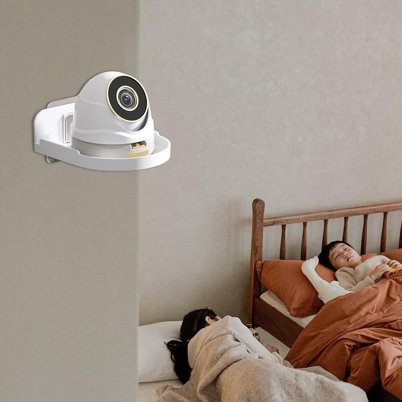 Soporte de cámara CCTV de seguridad para el hogar, fijador autoadhesivo sin taladro, montaje en pared, nuevo, 1 unidad