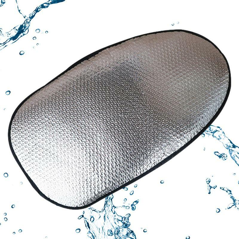 Universale impermeabile moto protezione solare coprisedile sedile Scooter cuscino solare isolamento termico pellicola di alluminio cuscino del sedile