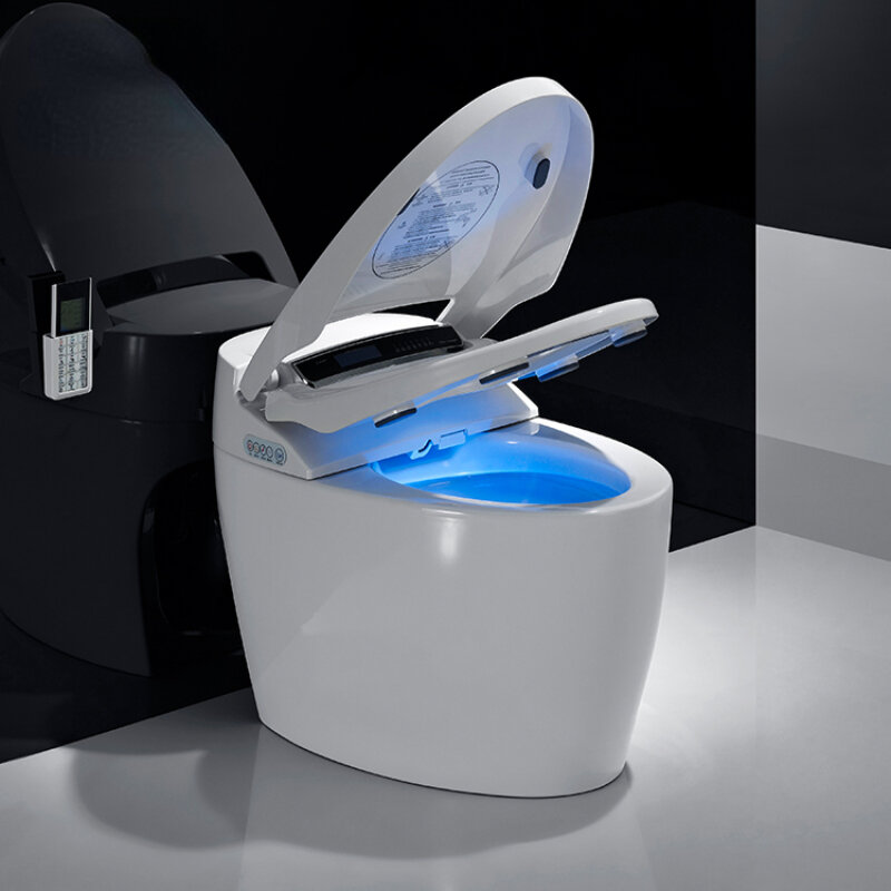 Auto flush clean function one piece standar Amerika commode keramik smart wc toilet