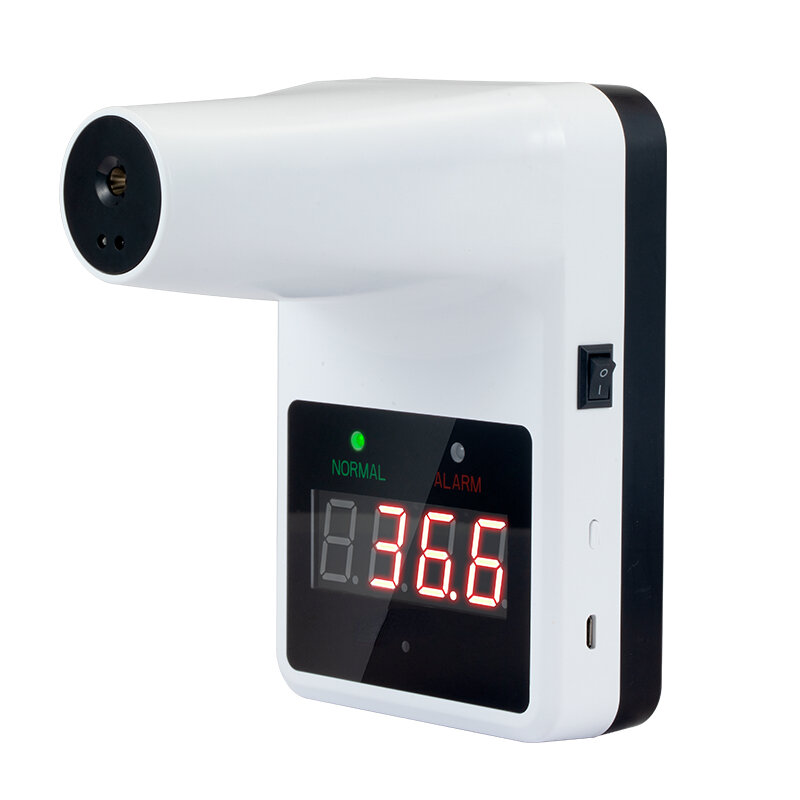 Cyfrowy bezkontaktowy termometr na podczerwień termometr do pomiaru temperatury ciała termometr rozpoznawanie twarzy