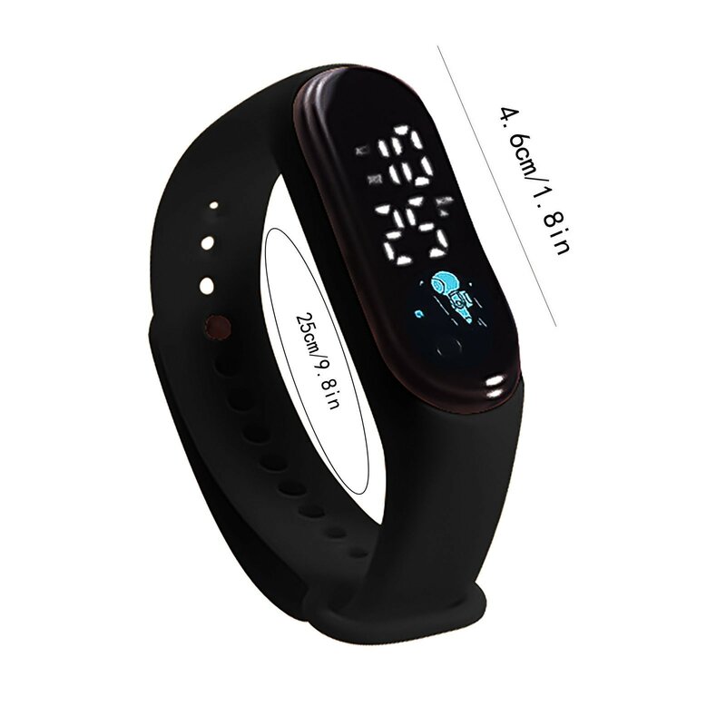 Outdoor LED Uhr Nummer Anzeige Outdoor Sport digitale Kinder Armbanduhr Armband Mädchen Jungen Sport Armband Armbanduhr