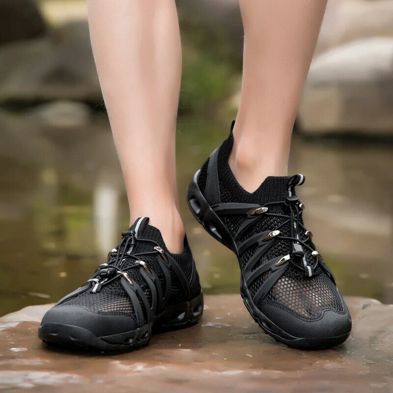 Zapatos de senderismo al aire libre para hombre, zapatillas de senderismo de alta calidad, zapatos de escalada de caza con suela de goma