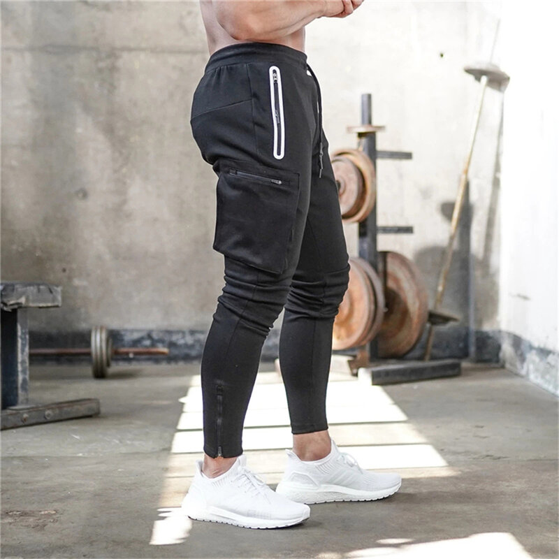 2022 joggers calças casuais dos homens moletom calças de fitness calças de carga masculino streetwear dos homens corredores de ginástica esportes trackpants