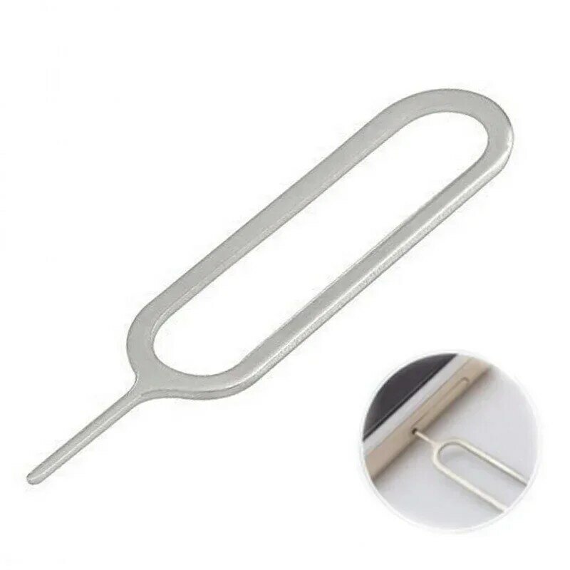 100/1Pcs Universal Mobile Phone SIM Ejector Tool Eject Sim Card Tray Open Pin Needle Key Tool for Huawei for Xaiomi for Apple