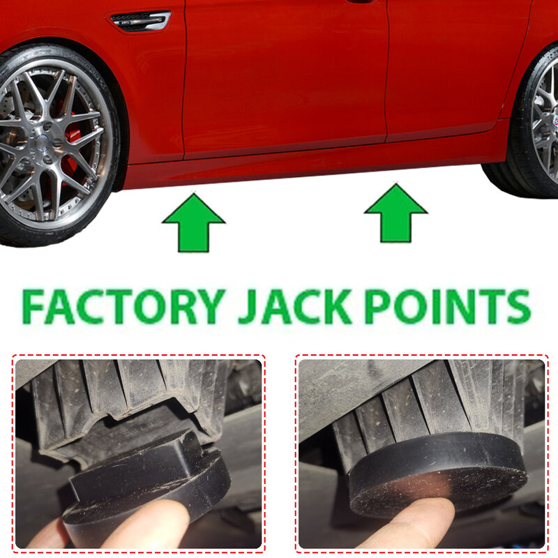 Adaptador de borracha Jacking Point Jack Pad, apto para BMW 3, 4, 5 séries, E46, E90, E39, E60, E91, E92, X1, X3, X5, X6, Z4, z8, 1M, M3, M5, M6, F01, F02, F30, F10