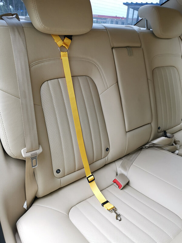 Dog Leash Seat Belt Strap Adjustable Dog Cat Car Safety Belt For Dogs Travel Traction Collar Harness Dog Lead Leash Small Medium