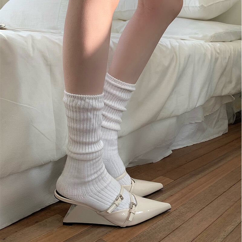 Designer Summer Women Mules Slipper Fashion Elegant Pointed Toe Thick Heel Slides Ladies Outdoor Dress Sandal Shoes