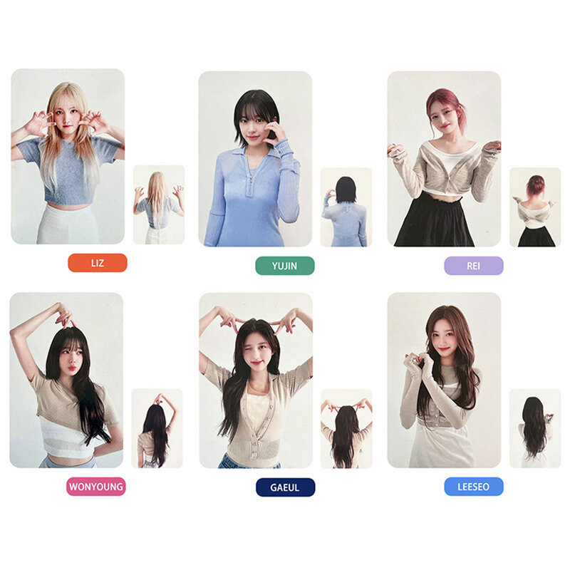 6 Stuks Kpop Ive I've Mine Fotokaart Albums Lomo Card Wonyoung Foto Ansichtkaart Verzamelkaart Voor Fans Cadeau