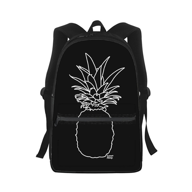 Ananasowe owoce świeże męskie damskie plecak moda 3D torba szkolna na Laptop plecak dla dzieci torba podróżna na ramię