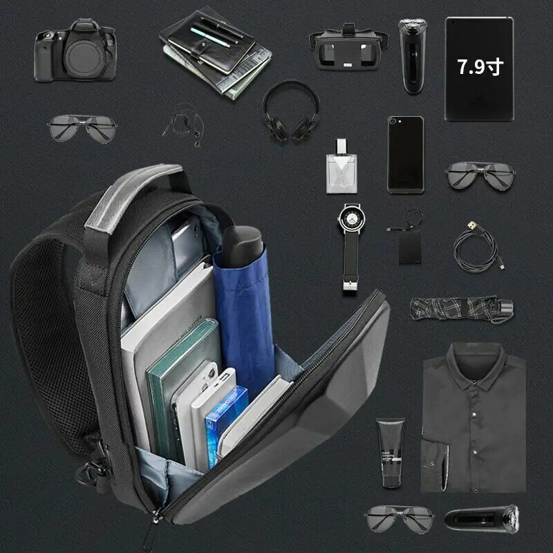 Нагрудная сумка EVA с защитой от столкновений, Повседневная сумка через плечо, для переноски телефона, палубы, переключателя, Ipad и других игровых аксессуаров
