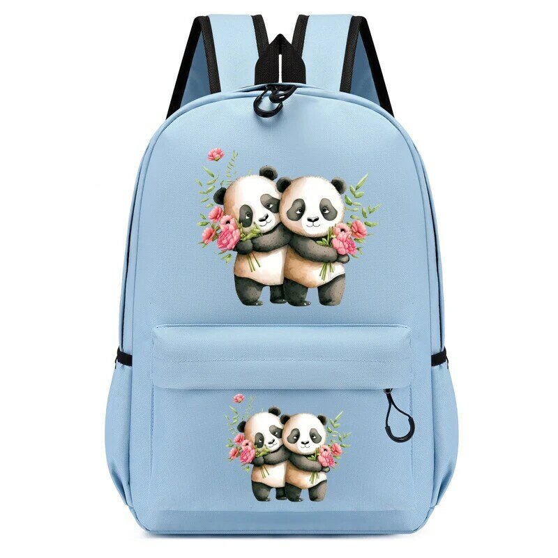 Children Bagpack Panda Flower Backpack Kindergarten Schoolbag Kids Anime Bookbag Girl Travel Bagpack Student School Backpack Bag