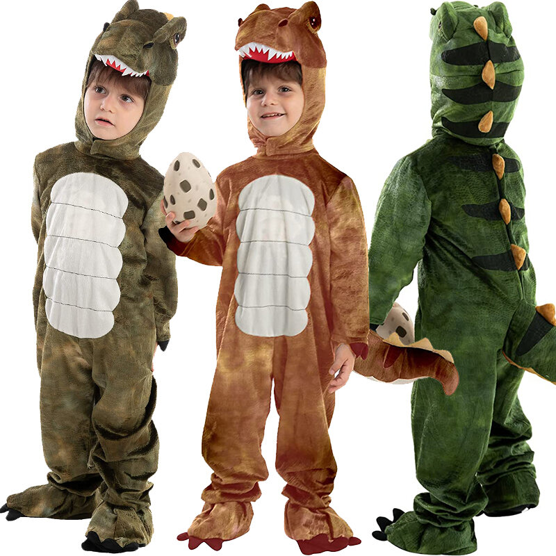 Disfraz de Halloween para niños, disfraz realista de t-rex Unisex