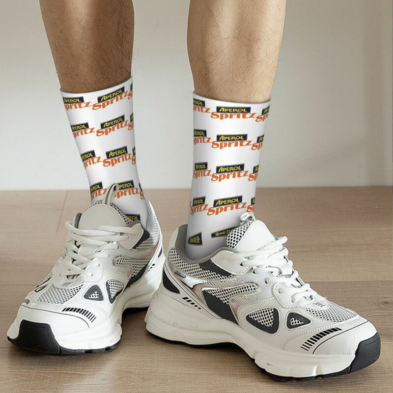 Aperol Spritz Socks Harajuku Sweat Absorbing Stockings All Season Long Socks Accessories for Unisex Birthday Present