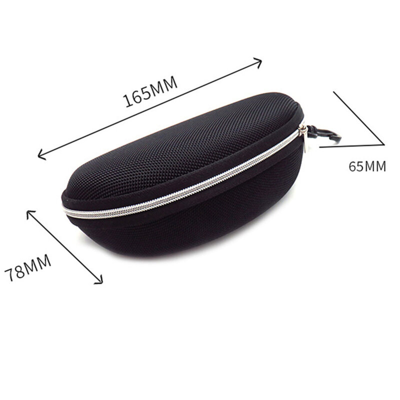 휴대용 카라비너 EVA 안경 선글라스 하드 케이스, 지퍼 안경 보호대 박스, 거치대 안경 액세서리, 1PC