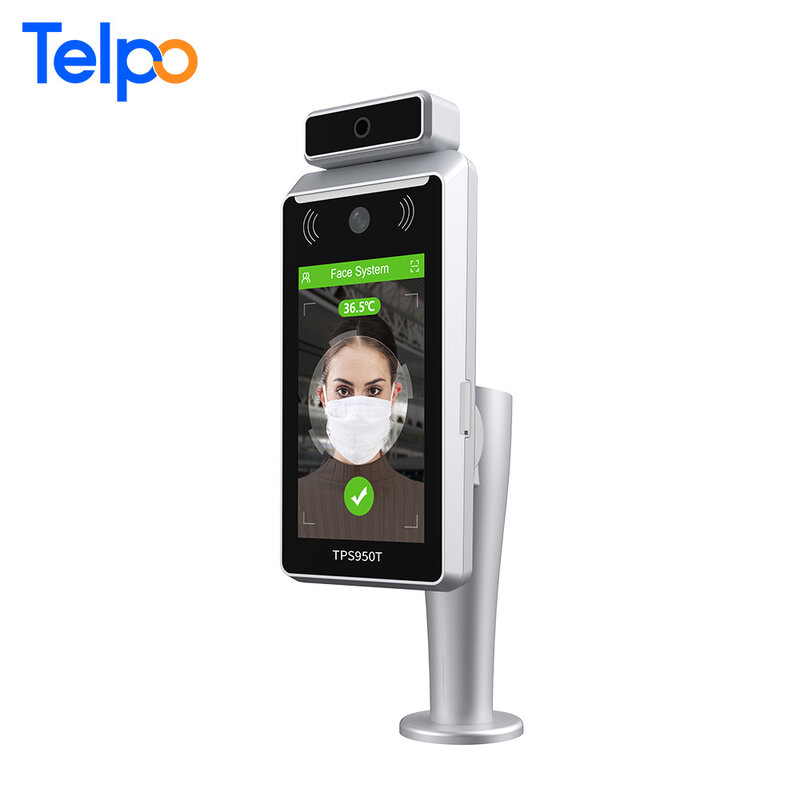 TPS950T bezdotykowy czujnik temperatury rozpoznawanie twarzy kontrola dostępu biometryczna maszyna obsługująca