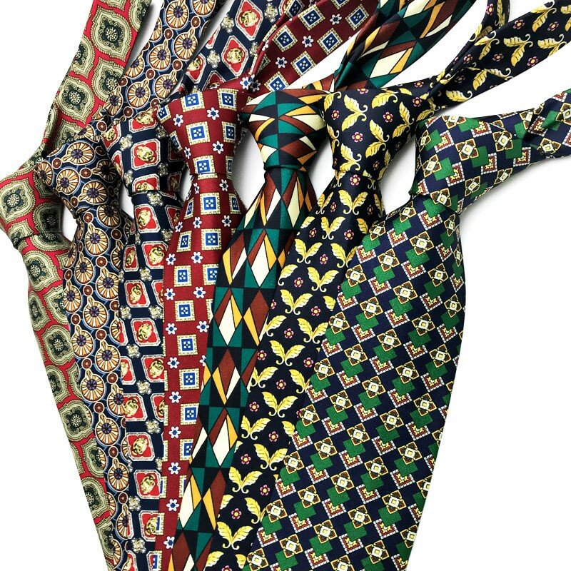 MUGIVALA Vintage 9cm dasi Modern pria dan wanita pakaian Formal bisnis dicetak dasi panah untuk pria kepribadian setelan aksesoris