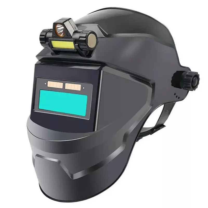 Maschere per saldatura PC regolazione automatica della luce variabile ampia vista maschera facciale per saldatura con oscuramento automatico per il taglio della molatura della saldatura ad arco