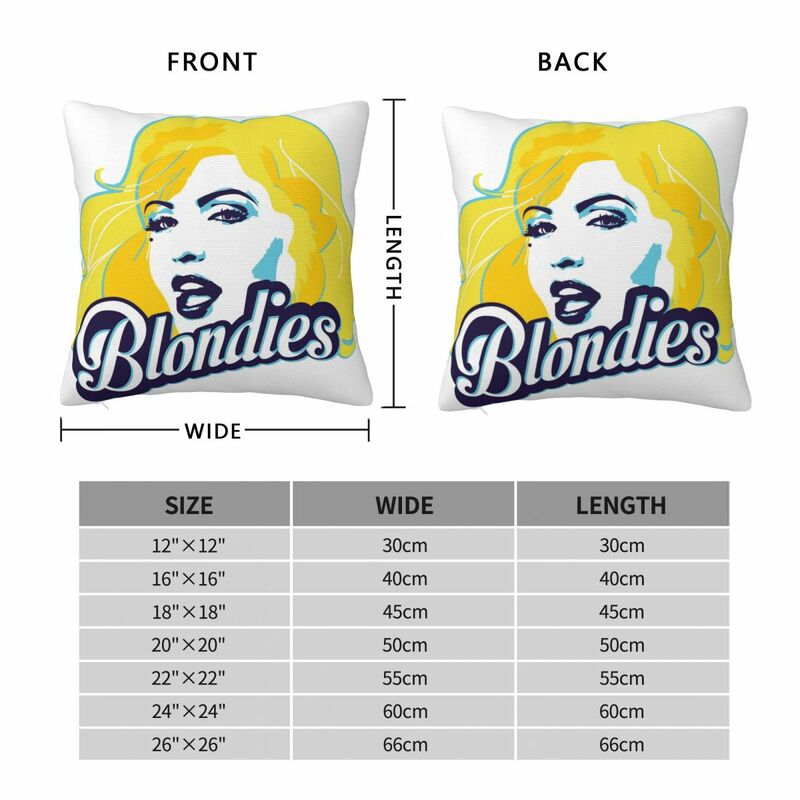 BLONDIE Square Pillow Case for Sofa Throw Pillow