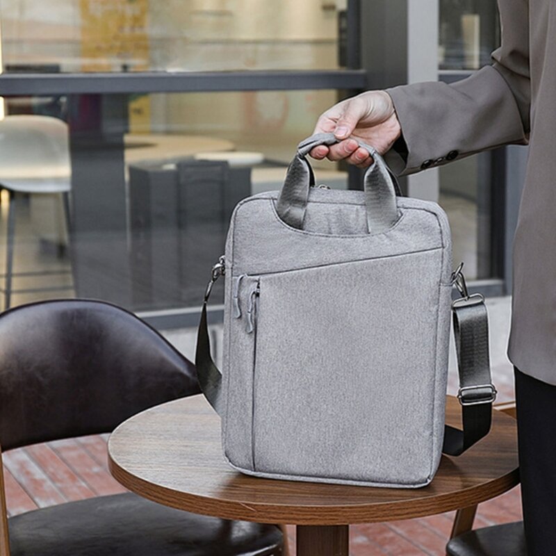 Notebook Carrying Case Handbag Business Bags for 15.6in Laptop Splash-proof Portable Crossbody Handbag Shoulder Case