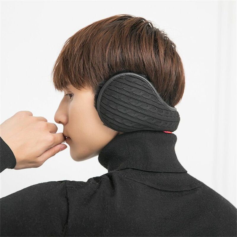 Winter Unisex Warmer Soft Mens Knitting Plush Ear Muffs Earmuffs