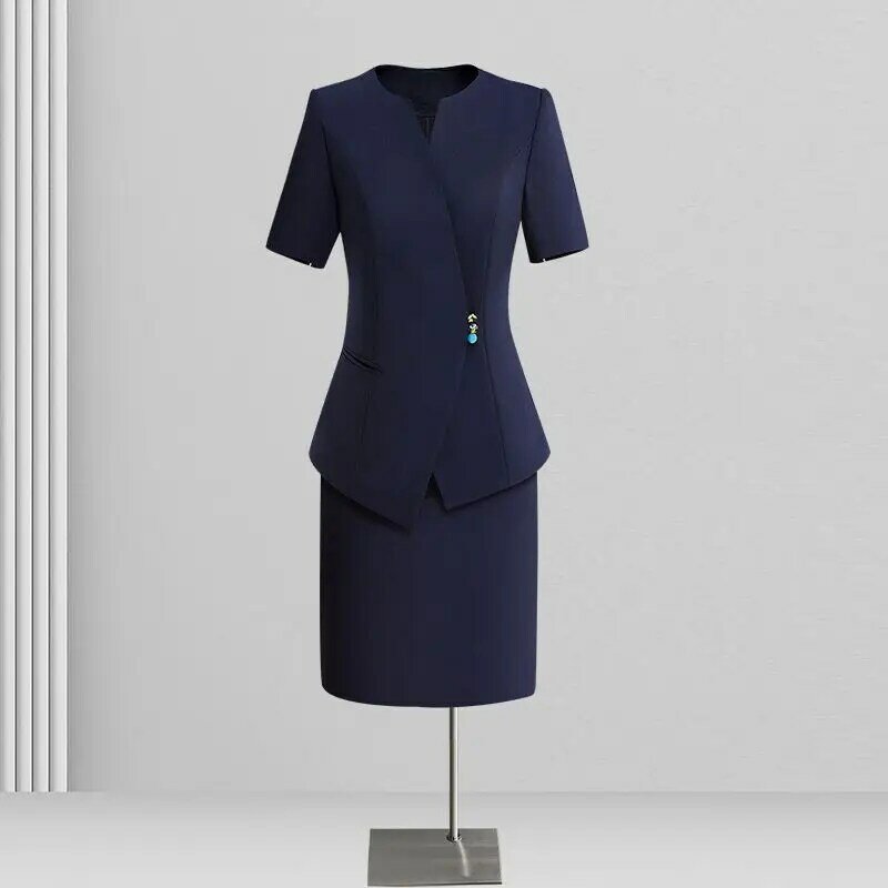 High-end suit women's workplace ol women's commuting wear stewardess uniform hotel work clothes workwear