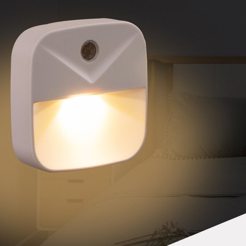 Led Night Light Creative Light Control Feeding Energy Saving Night Light Plug-in Closet Stair Bedside Bedroom Wall Light