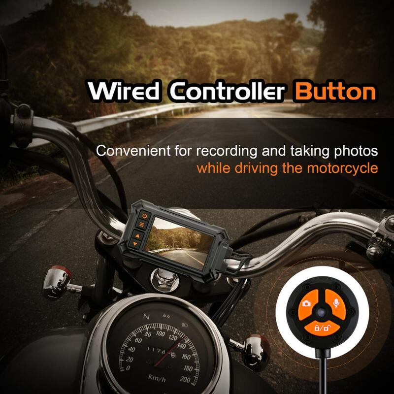 Full HD Motocicleta Dashcam, A12, 1080P, 3 Polegada, Impermeável, IP67, Câmera, WiFi, DVR, Dash Cam, Preto, Caixa GPS