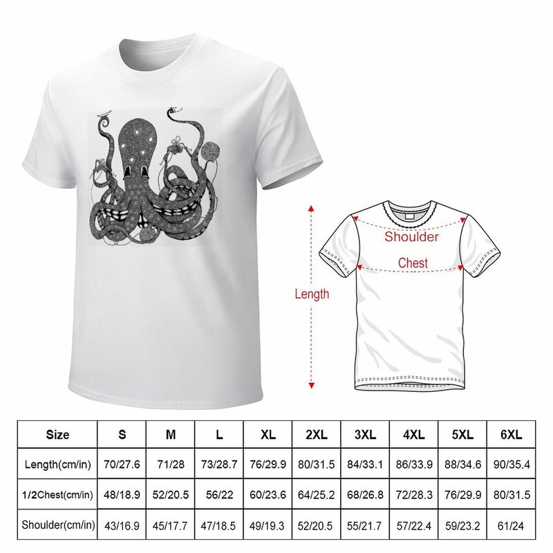 Kraken-Thesads e tricô camiseta, personalizar roupas para homens