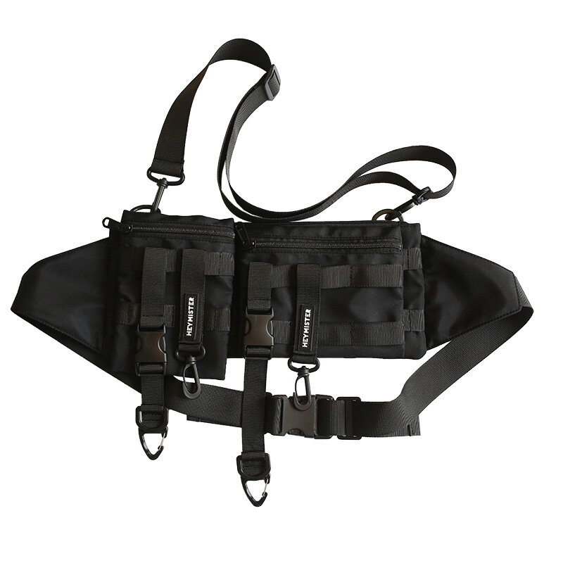 Nouveau sac de ceinture multifonction, tactique, fonctionnel, décontracté, pour téléphone, Techwear, course en plein air, Hip Hop, ceinture de poitrine, Streetwear