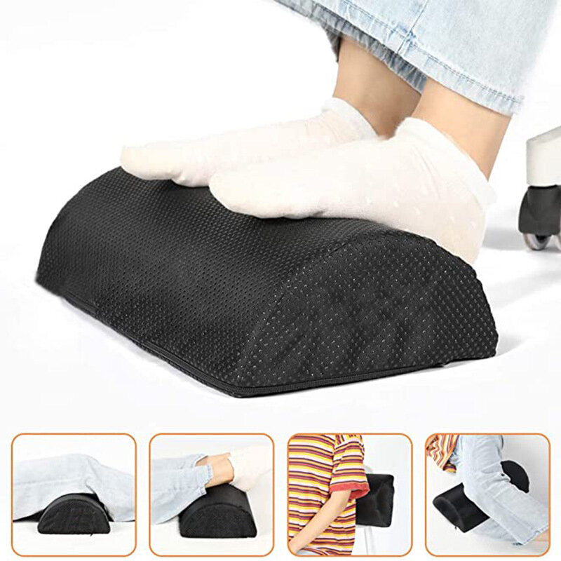 Semicircle Foot Rest Pad Slow Rebound Leg Pad Office Ottoman Pregnant Woman Side Sleeping Knee Pillow Footrest Massage Support