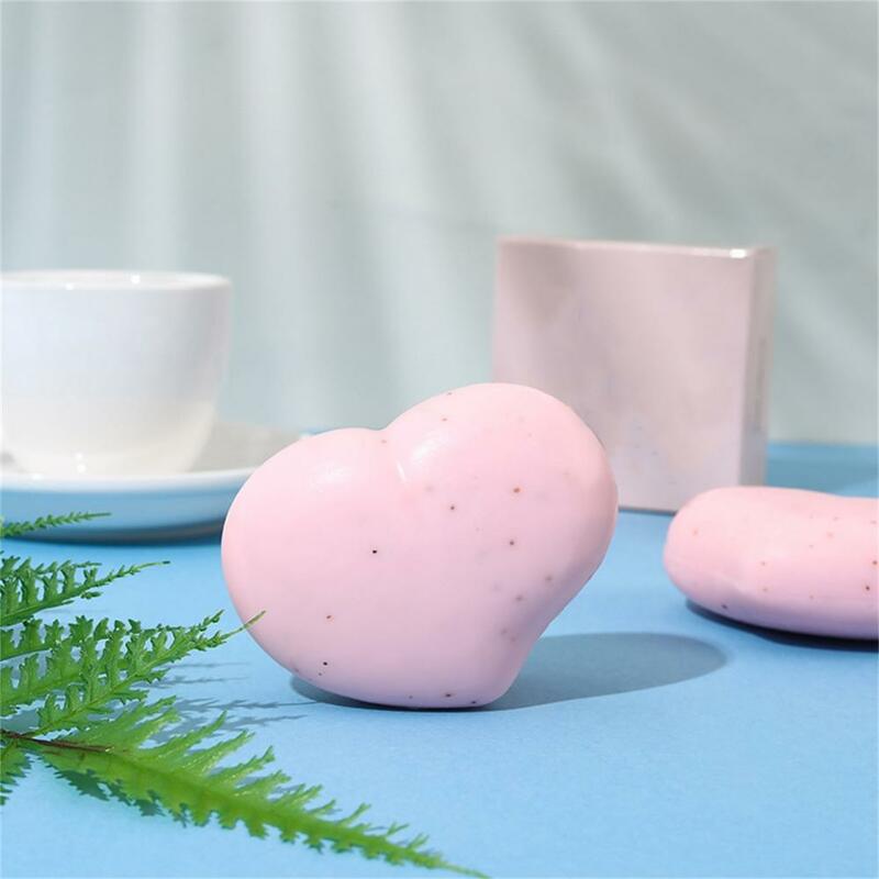 Soap Portable Body Scrub Soap Long Lasting Nourishing  Healthy Peach Scented Feminine Intimate Wash Body Scrub Soap