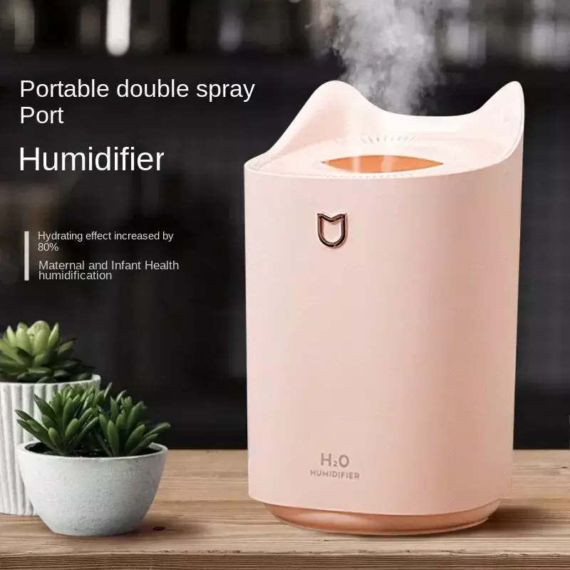Humidifier Large Capacity 3000Ml Dual Jet Air  Atomizer Ultrasonic Aroma Diffuser Cool Mist Maker Air Humificador Purifier