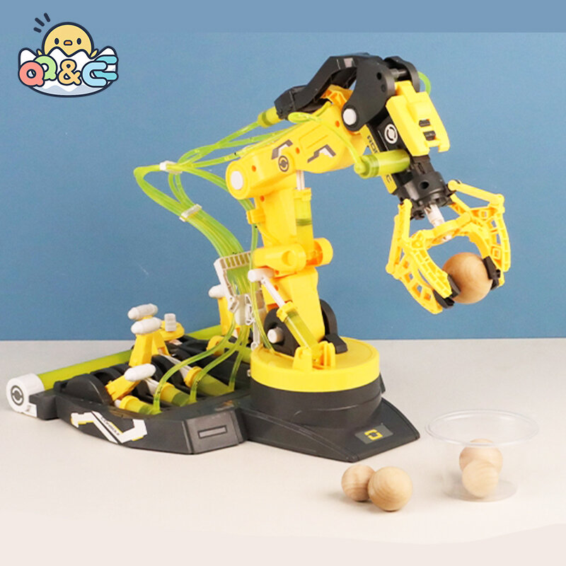 DIY 조립 유압 기계 팔 과학 실험 엔지니어링 장난감 세트 소년, 생일 선물, 어린이 선물