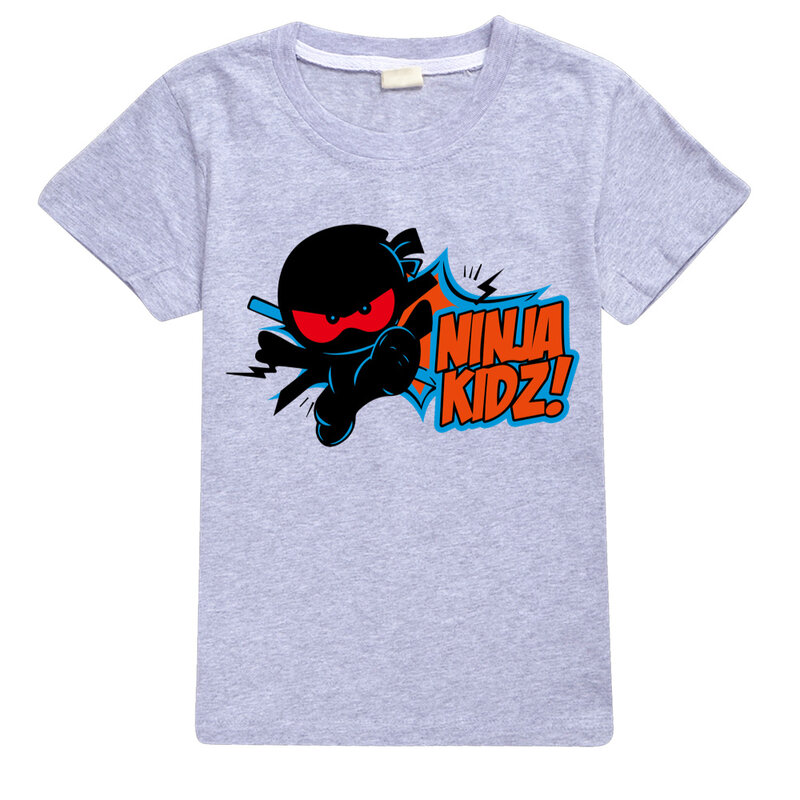 Ninja Kidz B bambini estate cotone t-shirt a maniche corte bambini felpa Cartoon adolescente top ragazzi ragazze Tees abbigliamento